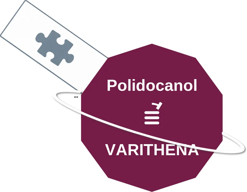 Polidocanol ballicule: receptor binding, kinetics and half-life diagram