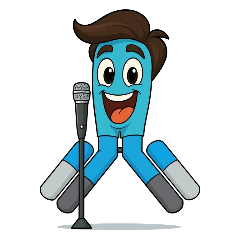 Adalimumab HUMIRA mascot mnemonic cartoon