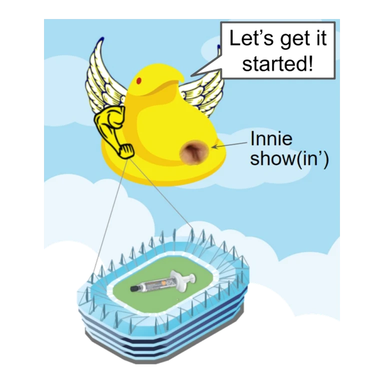 Aripiprazole lauroxil LAI ARISTADA INITIO mascot mnemonic cartoon
