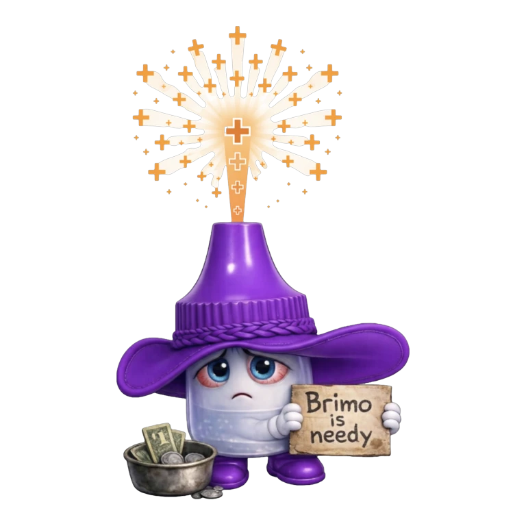 Brimonidine mascot mnemonic cartoon
