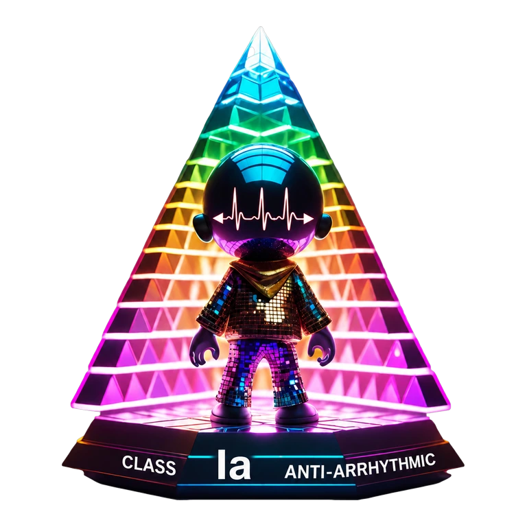 Disopyramide NORPACE mascot mnemonic cartoon