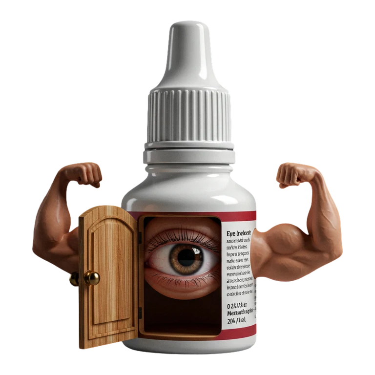 Dorzolamide TRUSOPT mascot mnemonic cartoon