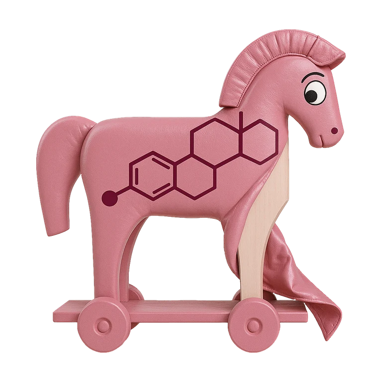 Ethinyl estradiol — mascot mnemonic cartoon