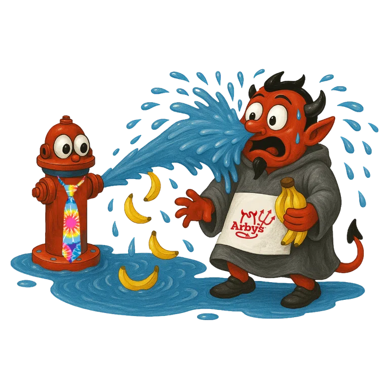 Losartan/Hydrochlorothiazide mascot — mnemonic cartoon
