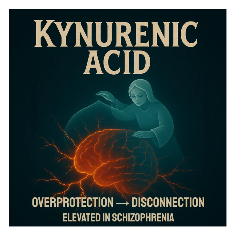 Kynurenic acid KYNA mascot mnemonic cartoon