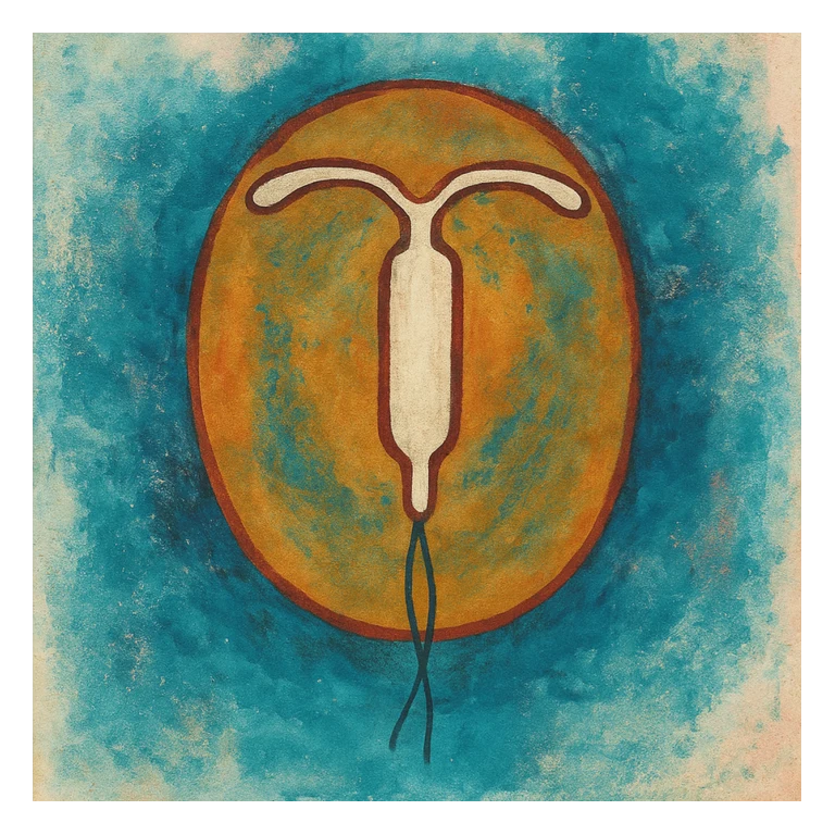 Levonorgestrel IUD MIRENA mascot mnemonic cartoon