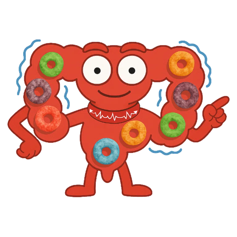 Loperamide IMODIUM mascot mnemonic cartoon
