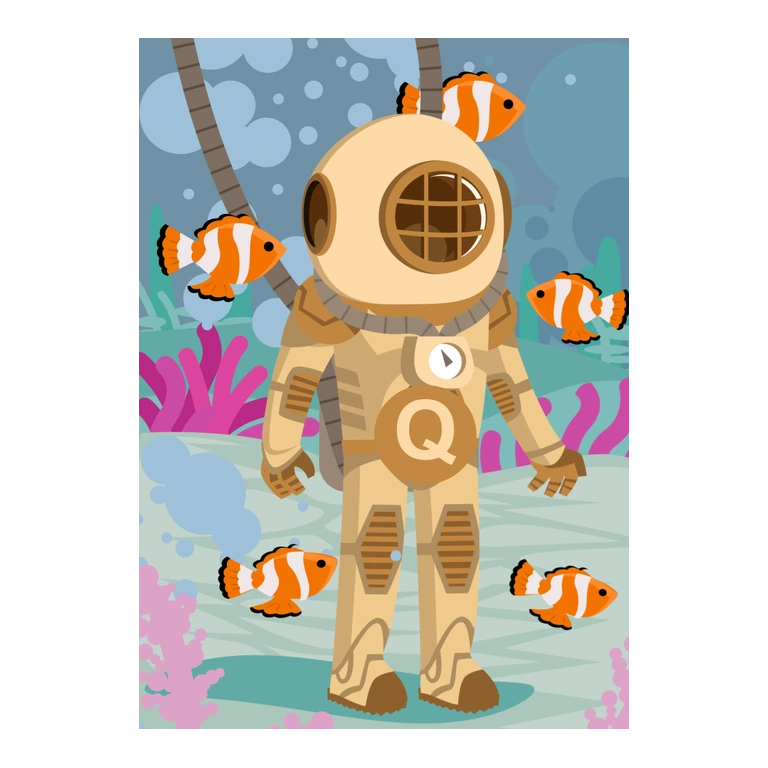 Methaqualone QUĀĀLUDE mascot mnemonic cartoon