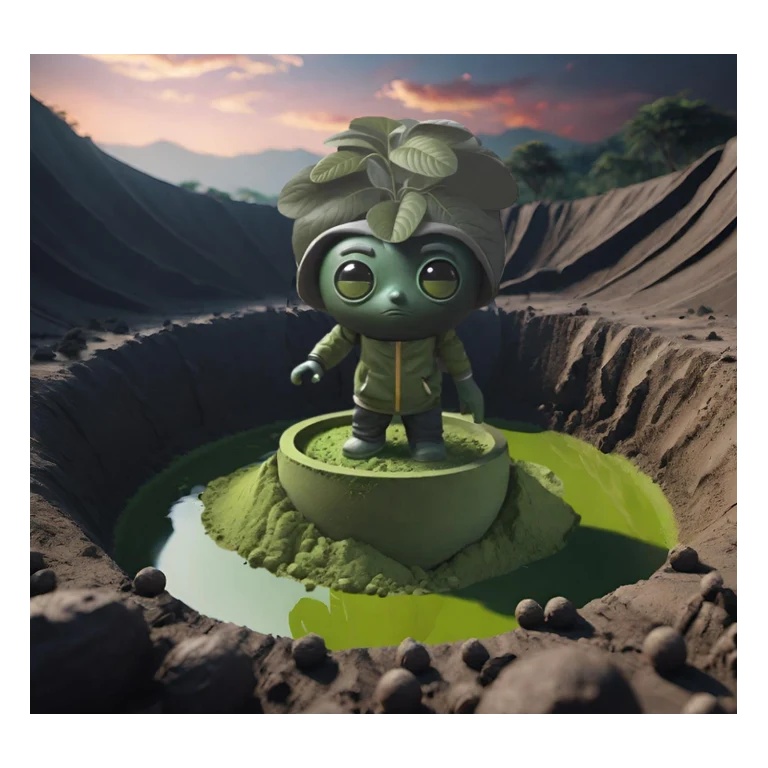Mitragynine in kratom mascot mnemonic cartoon