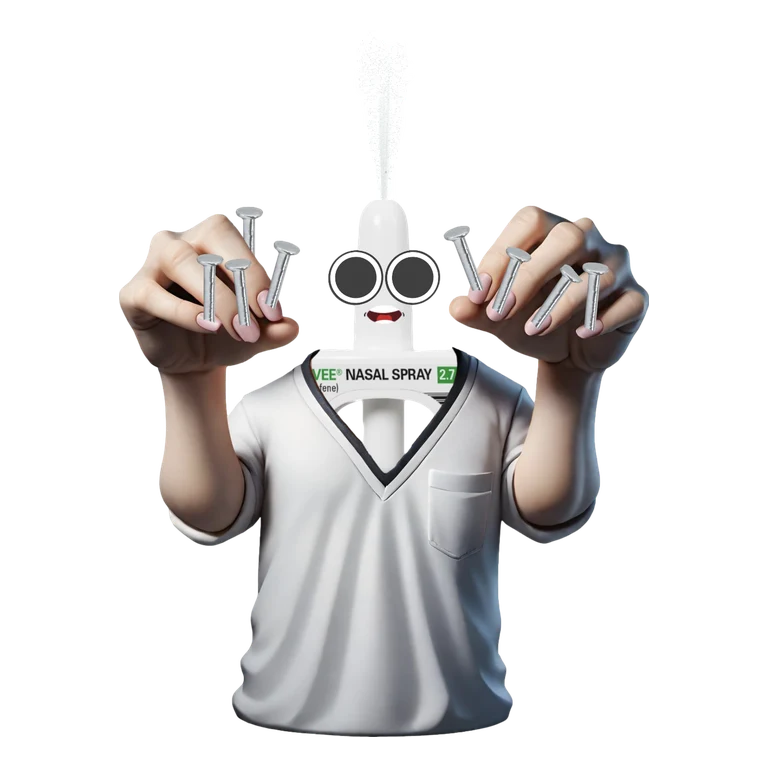 Nalmefene Opvee mascot mnemonic cartoon