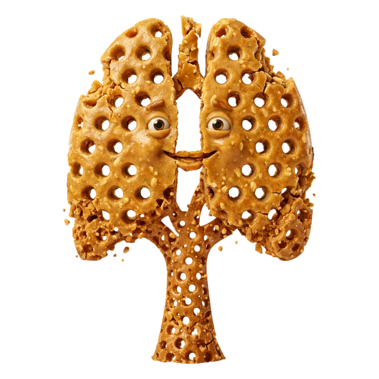 Pirfenidone ESBRIET mascot mnemonic cartoon