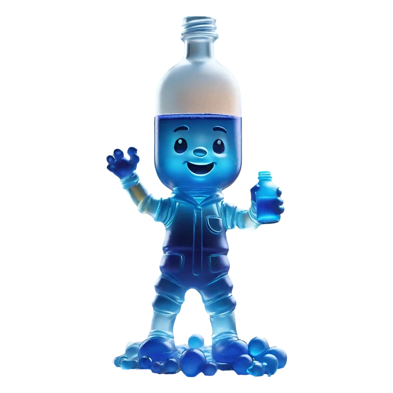 PEG 3350 MIRALAX, GOLYTELY mascot mnemonic cartoon