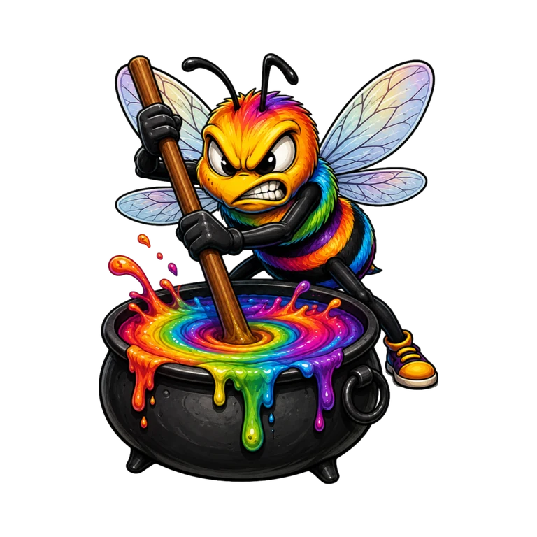 Polymyxin B Poly-Rx mascot mnemonic cartoon
