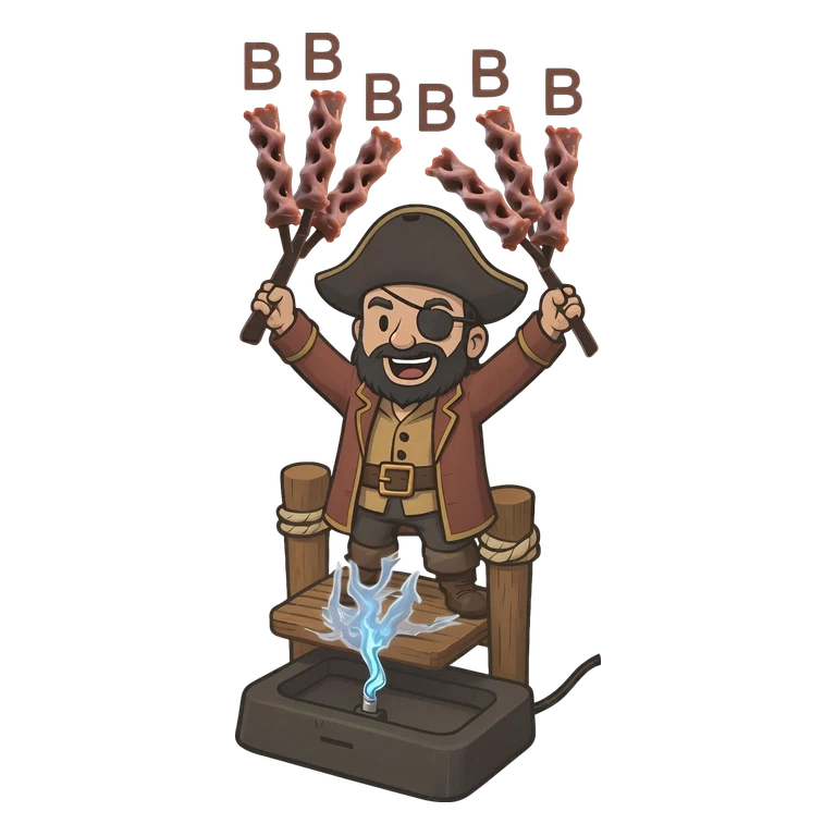 Pyridoxine mascot — mnemonic cartoon