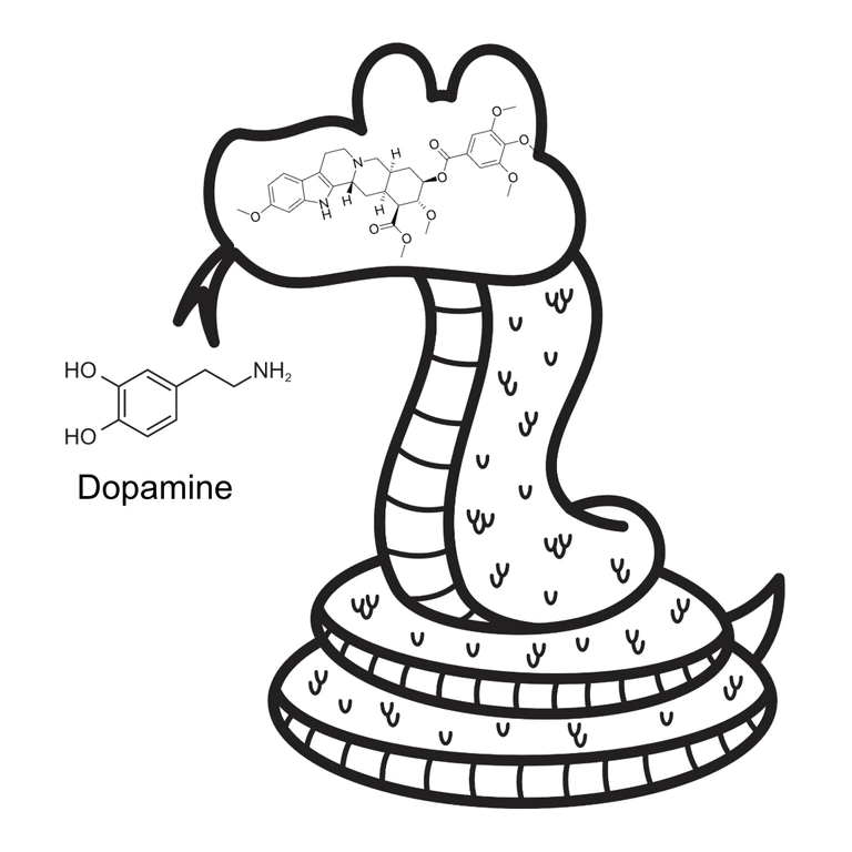 Reserpine SERPASIL mascot mnemonic cartoon