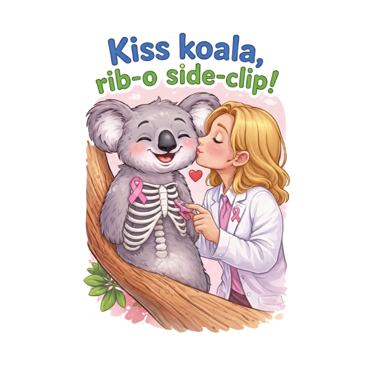 Ribociclib Kisqali mascot mnemonic cartoon