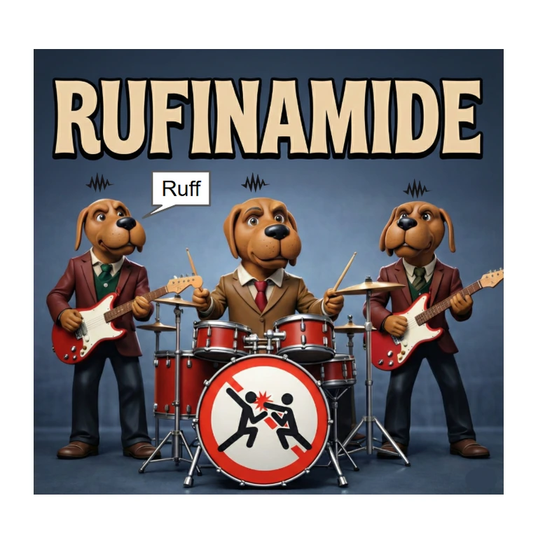 Rufinamide BANZEL mascot mnemonic cartoon