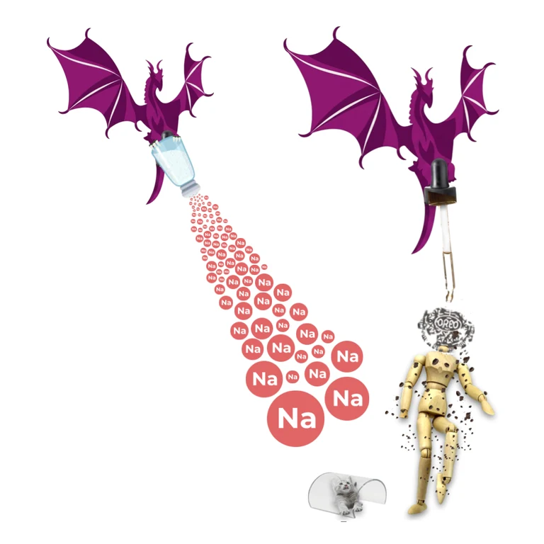 GHB (Oxybate) XYREM mascot mnemonic cartoon
