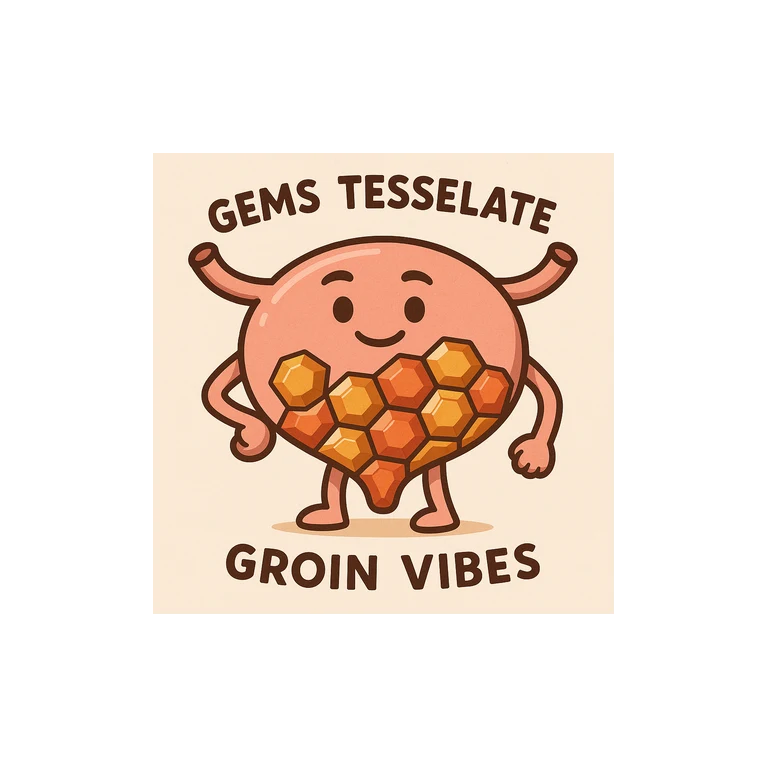 Vibegron GEMTESA mascot mnemonic cartoon
