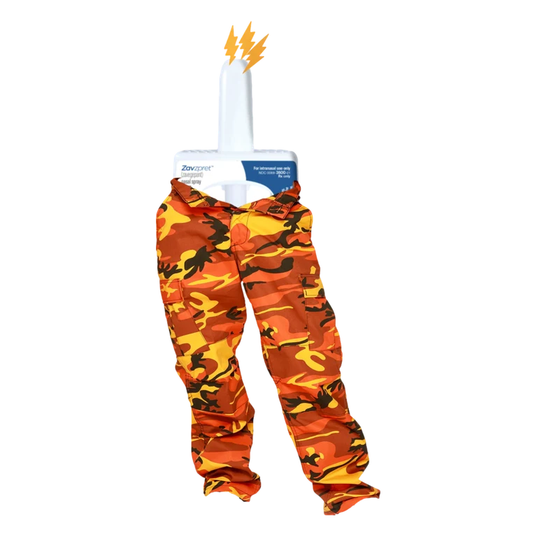 Zavegepant ZAVZPRET mascot mnemonic cartoon