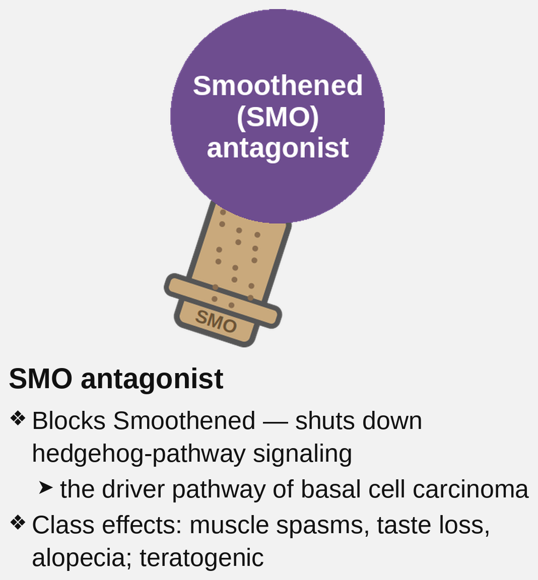 SMO antagonist mechanism card