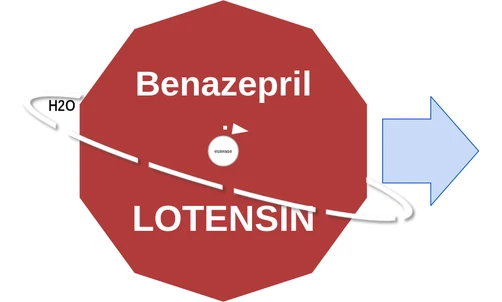Benazepril ballicule — decagon mechanism diagram