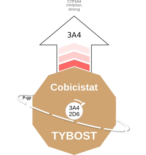 Cobicistat ballicule — decagon mechanism diagram