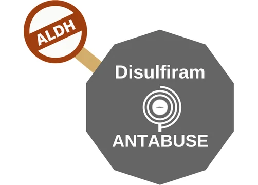 Disulfiram ballicule — decagon mechanism diagram
