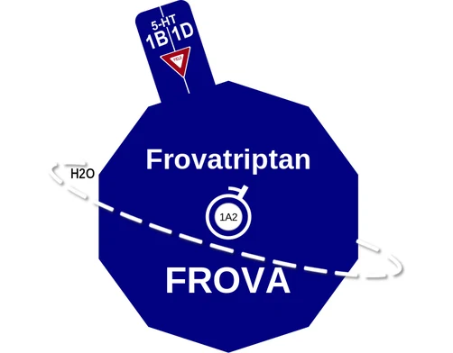 Frovatriptan ballicule: receptor binding, kinetics and half-life diagram
