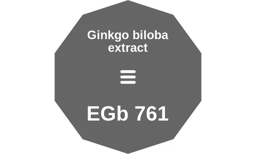 Ginkgo biloba extract ballicule: receptor binding, kinetics and half-life diagram