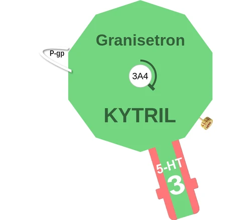 Granisetron ballicule: receptor binding, kinetics and half-life diagram