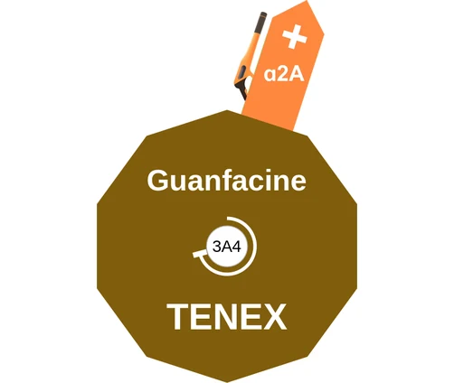 Guanfacine ballicule — decagon mechanism diagram