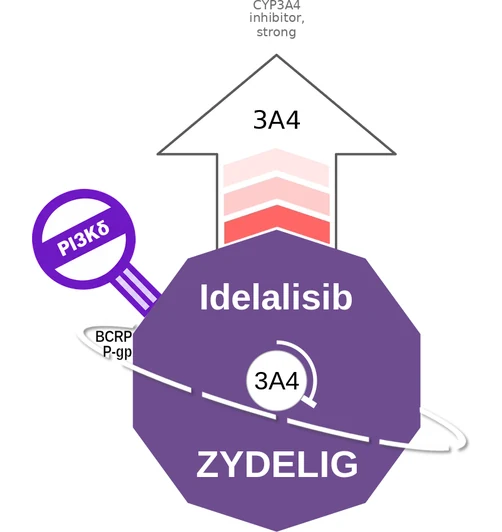 Idelalisib ballicule — decagon mechanism diagram