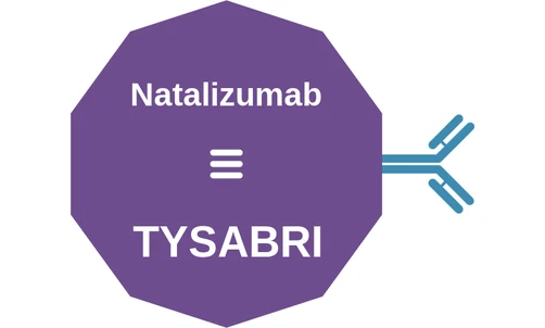 Natalizumab ballicule: receptor binding, kinetics and half-life diagram