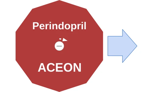 Perindopril ballicule: receptor binding, kinetics and half-life diagram