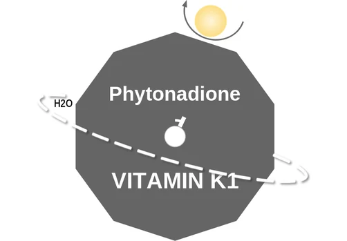Phytonadione ballicule — decagon mechanism diagram