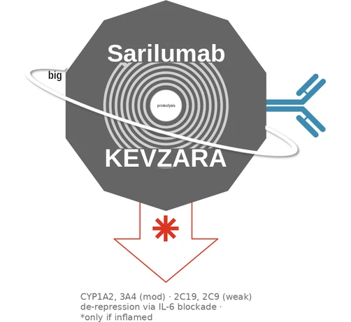 Sarilumab ballicule — decagon mechanism diagram